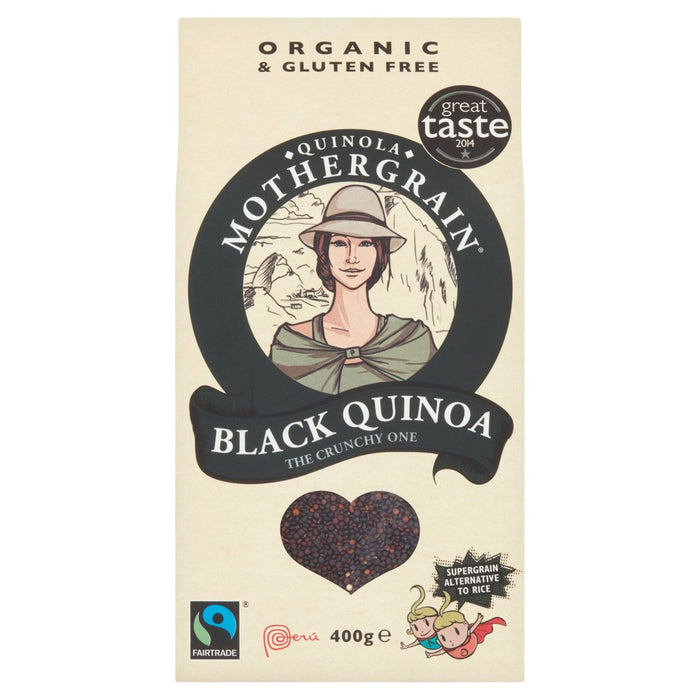 Quinola Organic Fairtrade Black Quinoa 400G