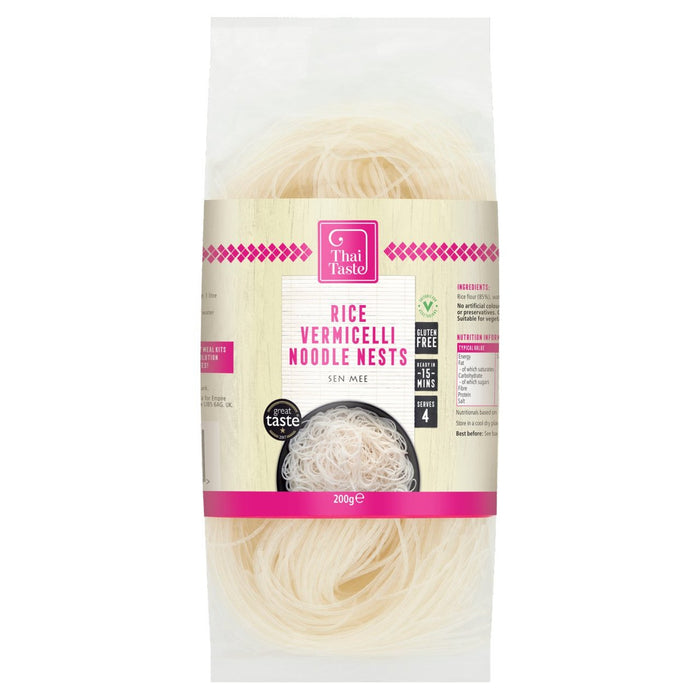 Sabor tailandés arroz vermicelli fideos nido 200g