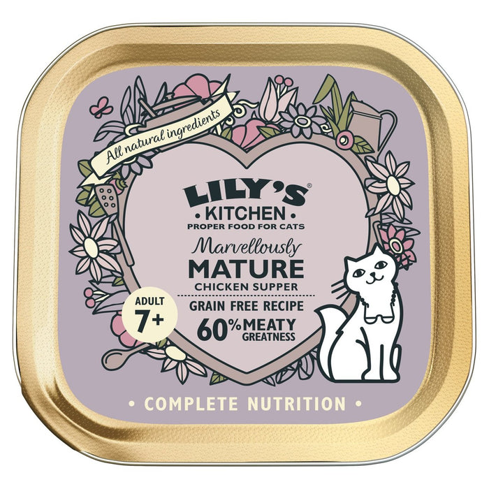 Lily's Kitchen Cena de Pollo para Gatos Mayores 85g 