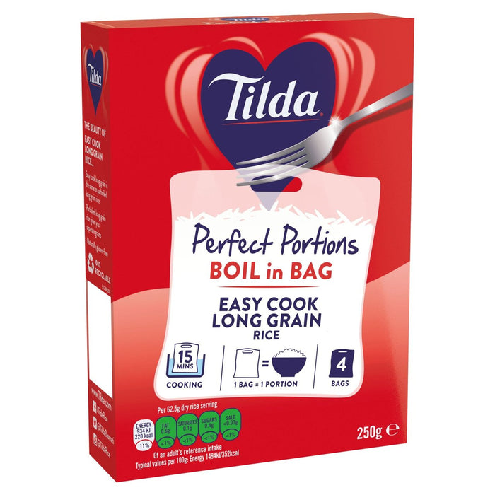 Tilda Boil in the Bag Long Grain Rice 250g