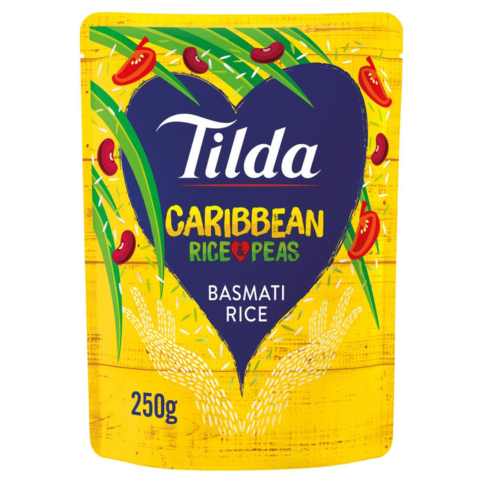 Tilda Microonda Caribe Rice and Peas Basmati 250G