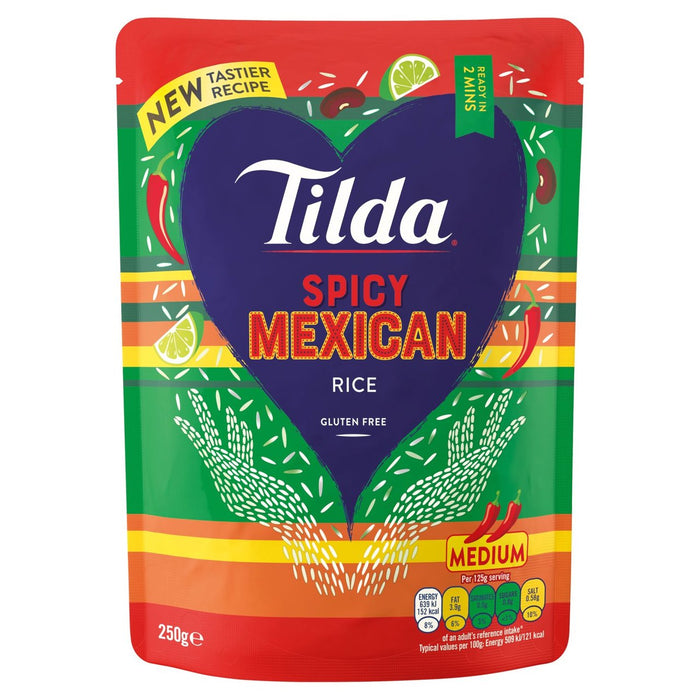 Tilda Mikrowelle würziger mexikanischer langer Getreidereis 250 g