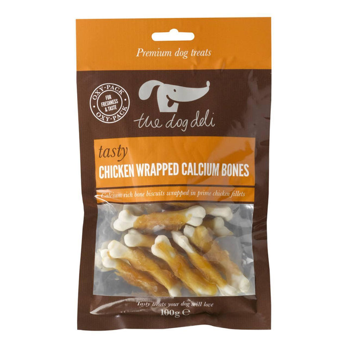 Petface the Dog Deli Chicken Wrap Bones Calcium Bones Treats 100G