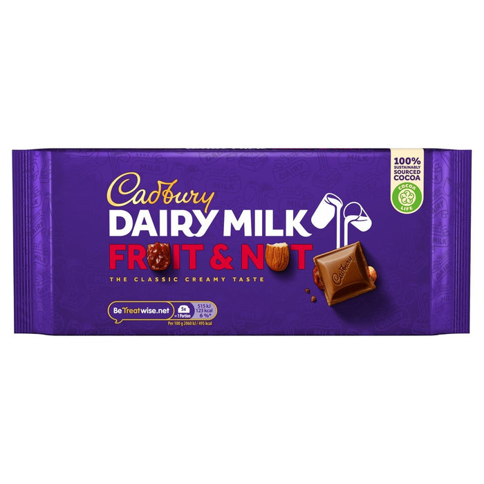 Cadbury Dairy Milk Fruit & Nut Chocolate Bar 200g - Special Offer