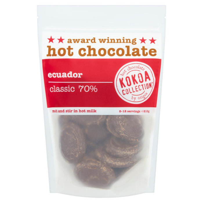 Kokoa Collection 70% klassische heiße Schokolade von Ecuador 210g