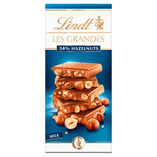 Lindt Les Grandes Haselnüsse Milchschokoladenbar 150g