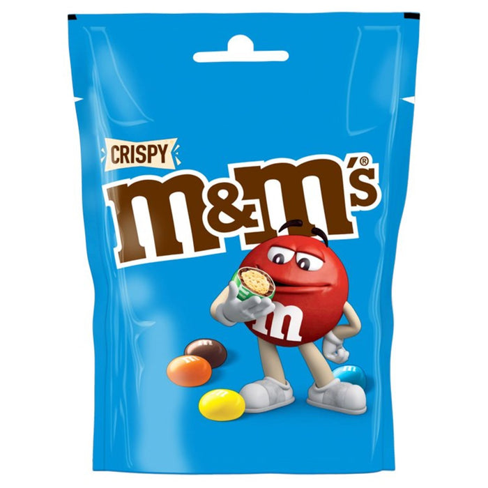 Sac à poche de chocolat croustillante de M&M 107g