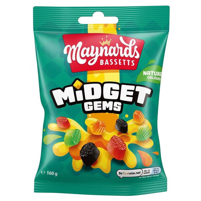 Bolsa de caramelos Maynards Bassetts Midget Gems 160g 