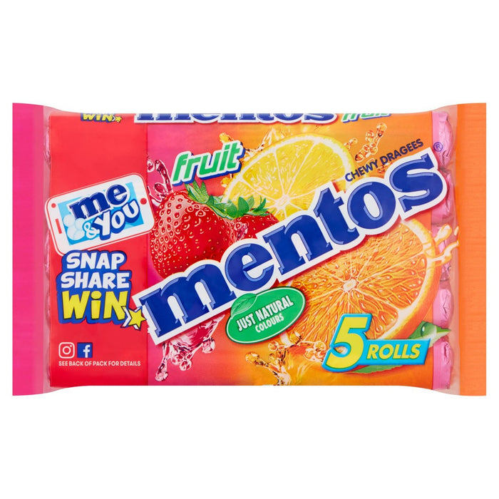 Mentos Chewy Fruit Sweets Multipack 5 x 38g