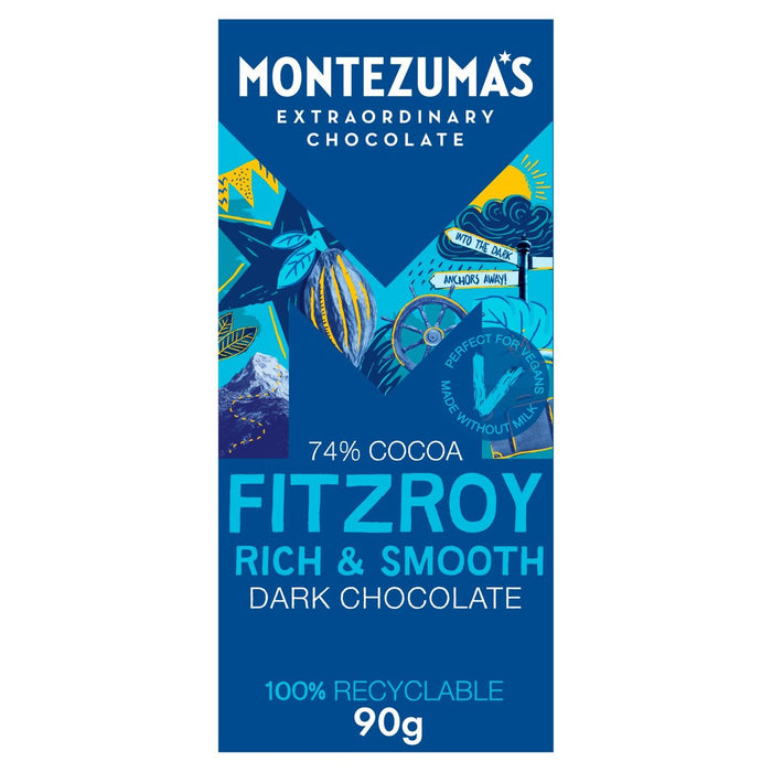 Montezuma's Fitzroy Dark Chocolate Bar 90G