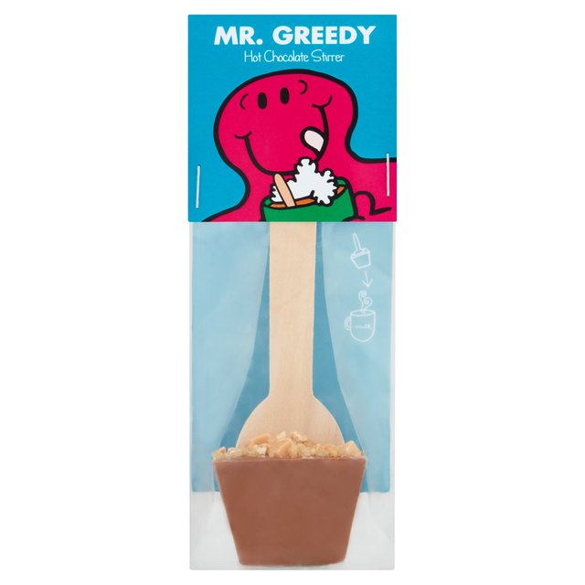 Mr Men Mr Greedy Toffee Hot Chocolate Stirrer