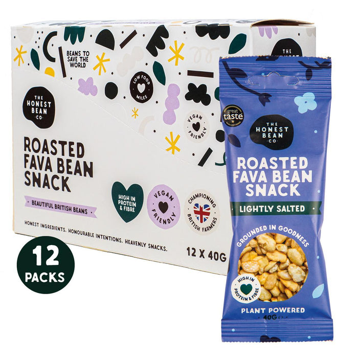 Ehrliche Bean Co geröstet Fava Bohne leicht gesalzen 12 x 40 g