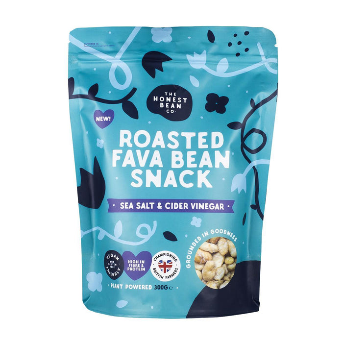 Honest Bean Co asado Fava Bean Sal Sea Sal y Vinagre de sidra 300G