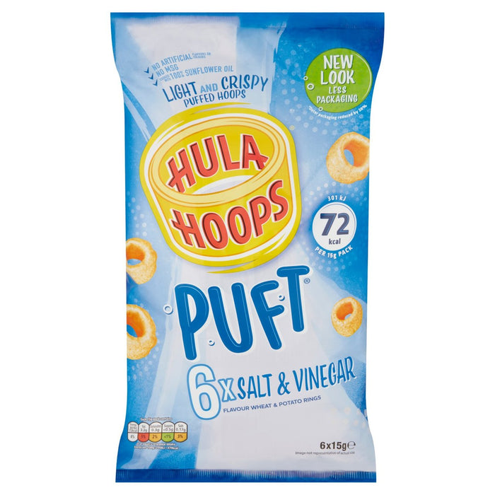 Hula hoops puft sal de sal y vinagre mulitpack patatas 6 paquete