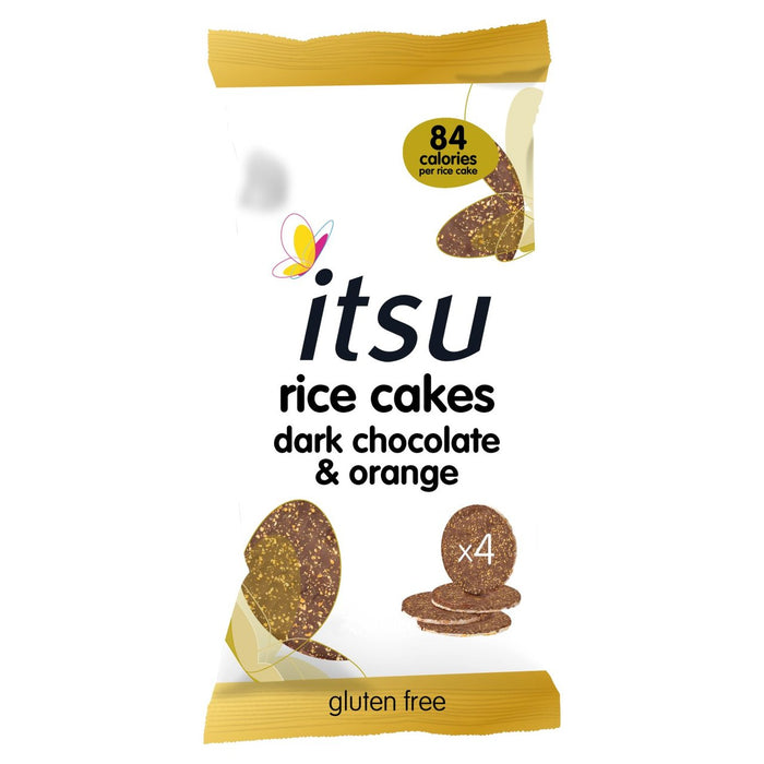 Itsu Dark Chocolate y Tortas de arroz de naranja 70G