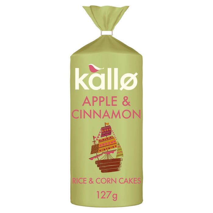 Kallo manzana y torta de arroz de canela thins 127g