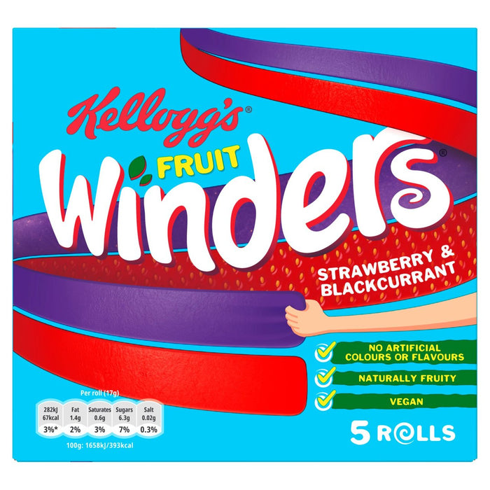 Kellogg's Winders Strawberry & Brackcurrant 5 x 17G