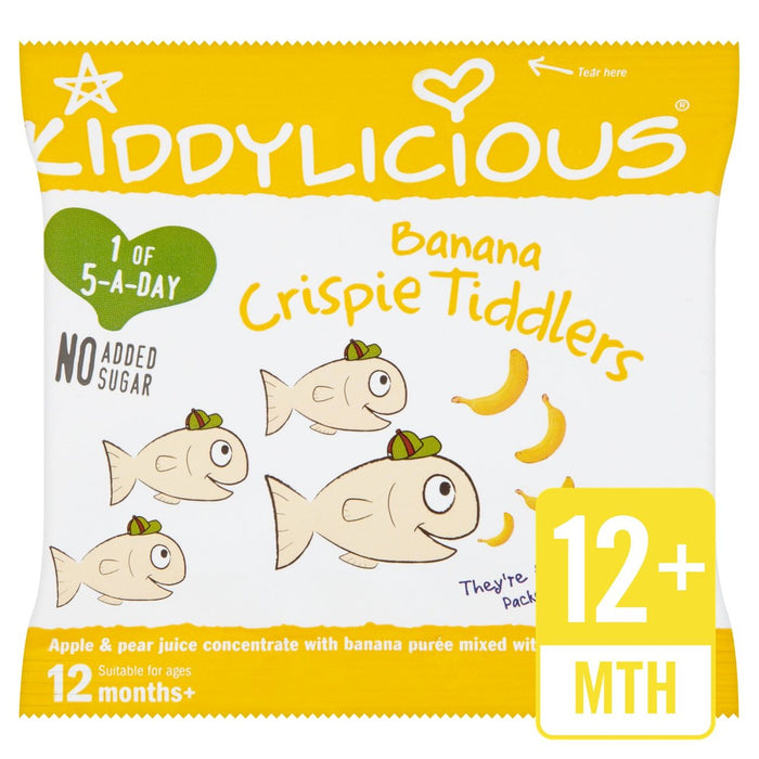 Kiddylicious Banana Crispy Tiddlers 12 mths+ 12g