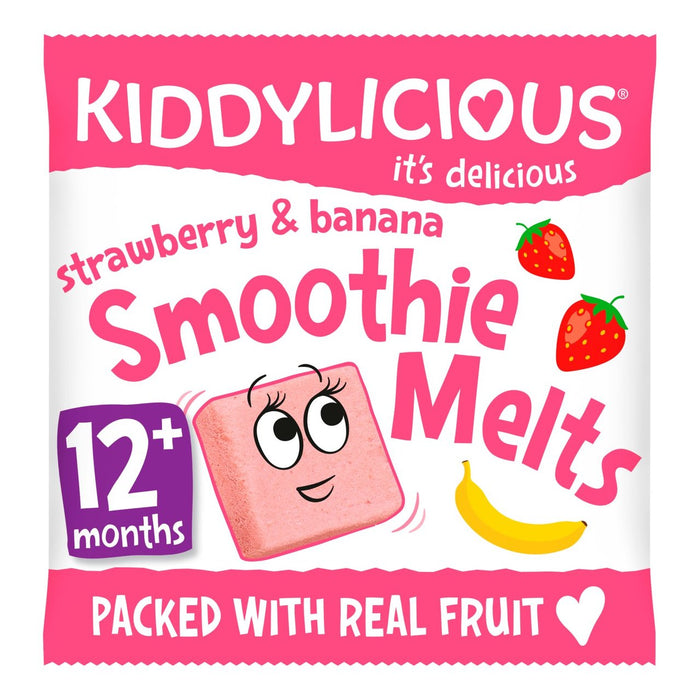 Smoothie de fraises et de bananes kiddylicious fond 12 mths + 6g