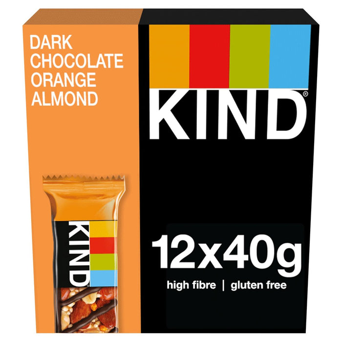 Amable de chocolate negro naranja y almendra 12 x 40g