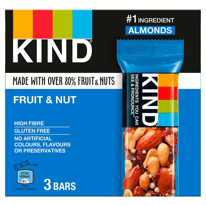 Fruits aimables et noix 3 x 40g