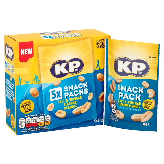 Kp sel et vinaigre arachuètes multipack 5 pack 5 x 30g