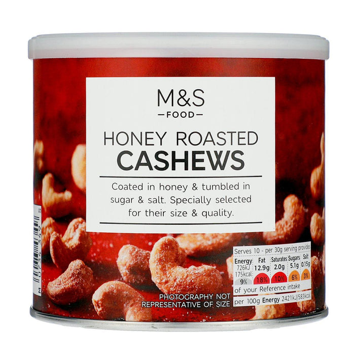 Anacardos asados ​​de miel de M&S 300g