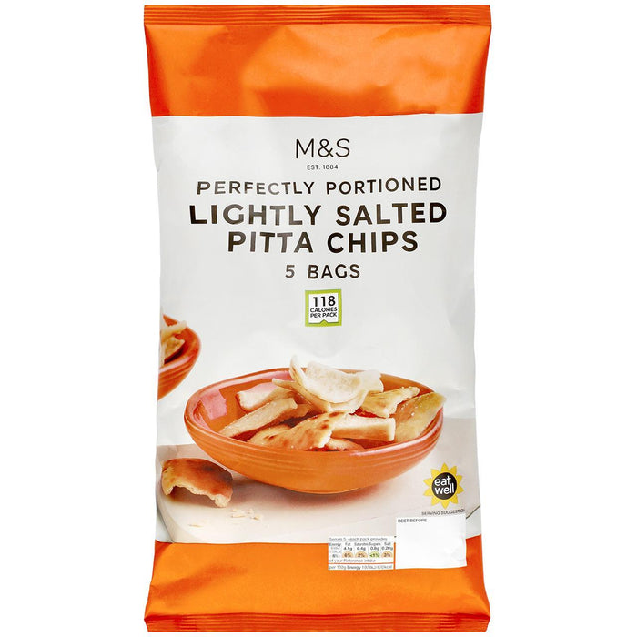 M & S leicht gesalzene Pitta -Chips 150g