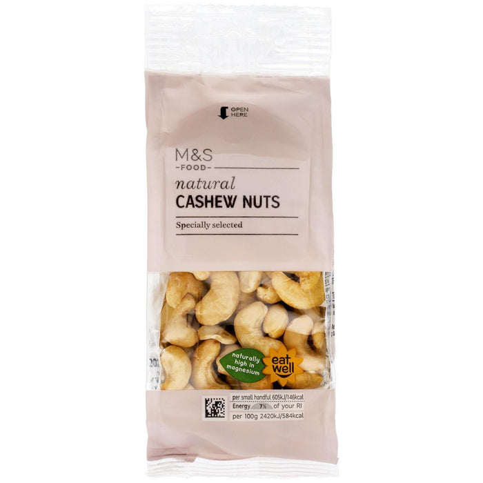 M&S Natural Cashew nuts 150G