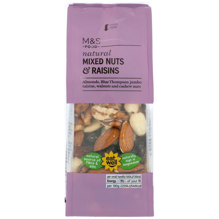 M&S Natural mixtas y pasas mixtas 150G