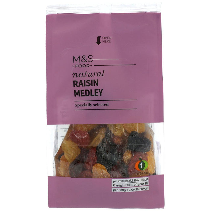 M & S Natural Soft Jumbo Raisin Medley 200g