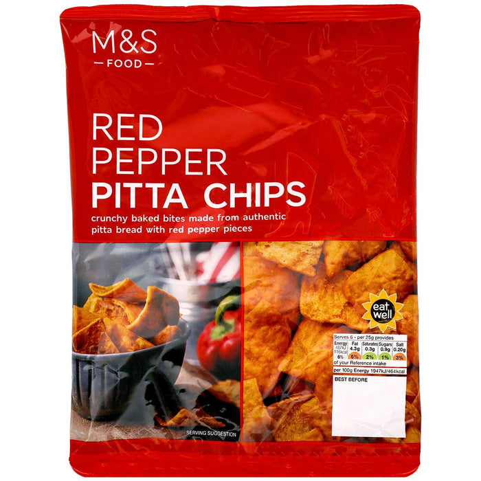 M&S Red Pepper Pitta Chips 150G