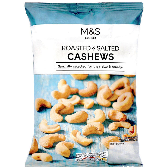 M&S Roasted & Salted Cashews 250g