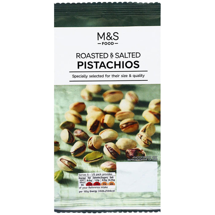 M & S geröstete und gesalzene Pistazien 150g