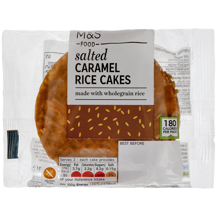 M&S sal salados de caramelo tortas de arroz 38g