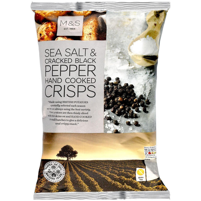 Salt de mer M&S et pinces au poivre noir fissuré 150g