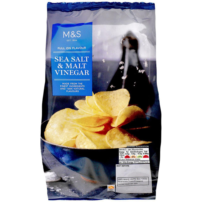 Salt de mer M&S et vinaigre de malt Crisps 150G