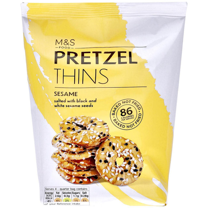 M & S Sesam Brezel Thins 80G