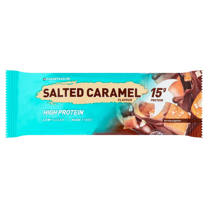 Barra de proteína de caramelo salado de maximcle 45 g