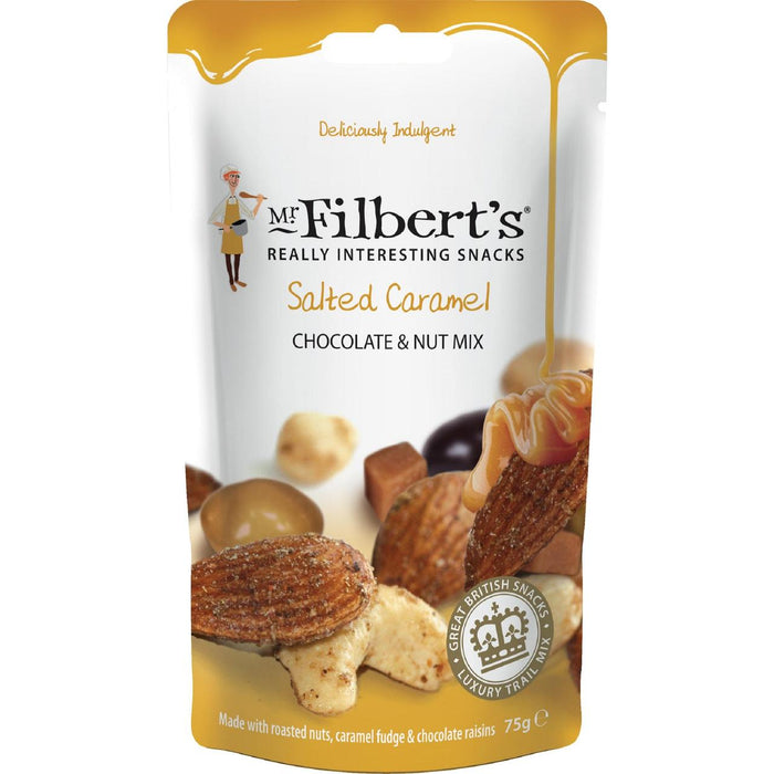 Mélange de chocolat et d'écrou au caramel salé de M. Filbert 75G