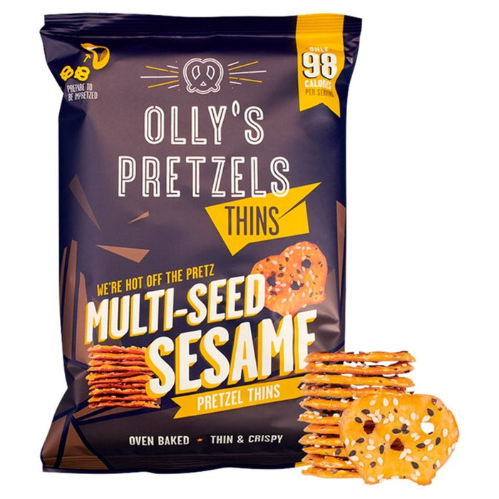 Olly's Pretzel Thins Multi Seed Sesame 140g