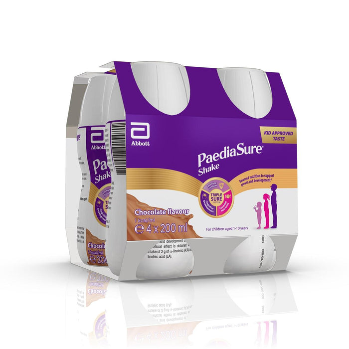 PaediaSure Shake Chocolate Ready To Drink 4 x 200ml