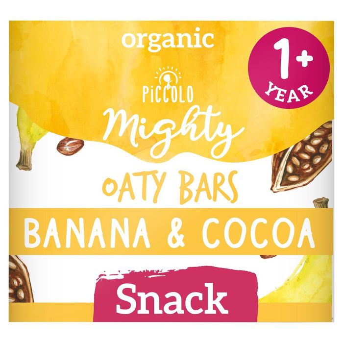 Piccolo Banana & Cocoa Organic Mighty Oaty Bars 12 Mths+ 120g