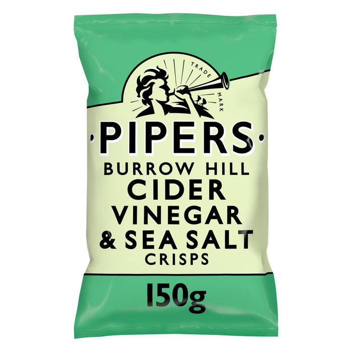 Pipers Burrow Hill Cider Vinegar & Sea Salt Crisps 150G