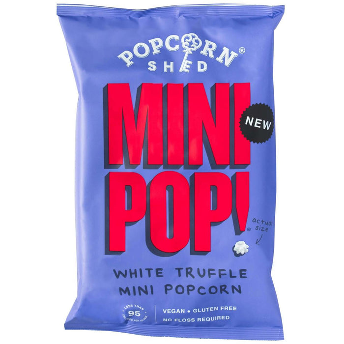 Popcorn Shed Mini Pop White Truffle Compartir Bag 70G