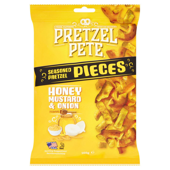 Pretzel Pete Honey Mustard and Onion 160g