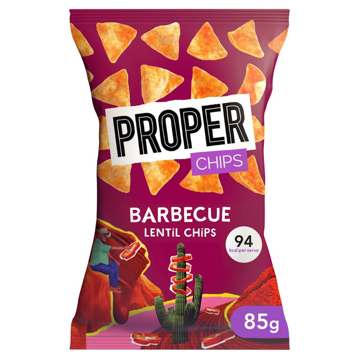 OrteChips brahrecue lentil chips 85g