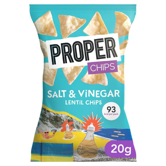 Properchips Salt & Vinegar Lentil Chips 20g