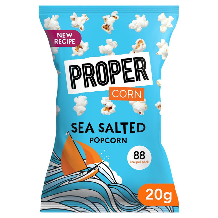 Propercorn pop-corn légèrement salé de la mer 20g