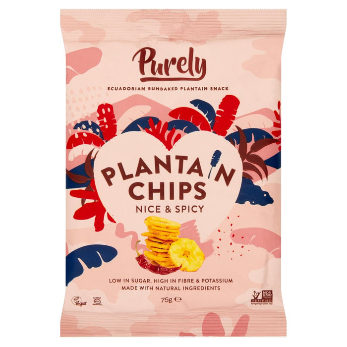 Purement plantain copeaux beaux et épicés 75g